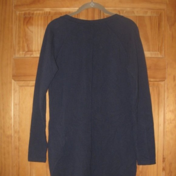 Athleta Blue Long Sleeve Dress with Two Side Zip Pockets - Picture 3 of 4